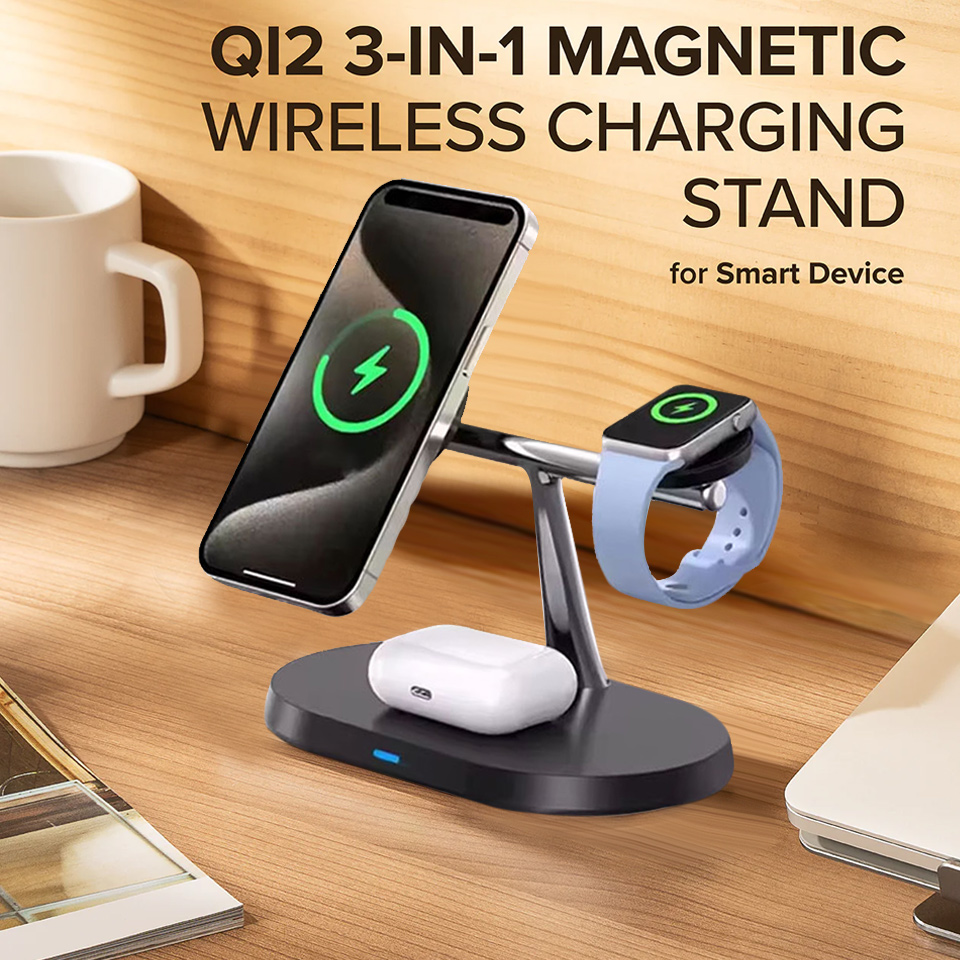 Smart Glasses Magnetic Charging Cable - Magnetyczna bezprzewodowa stacja ładująca 3 w
