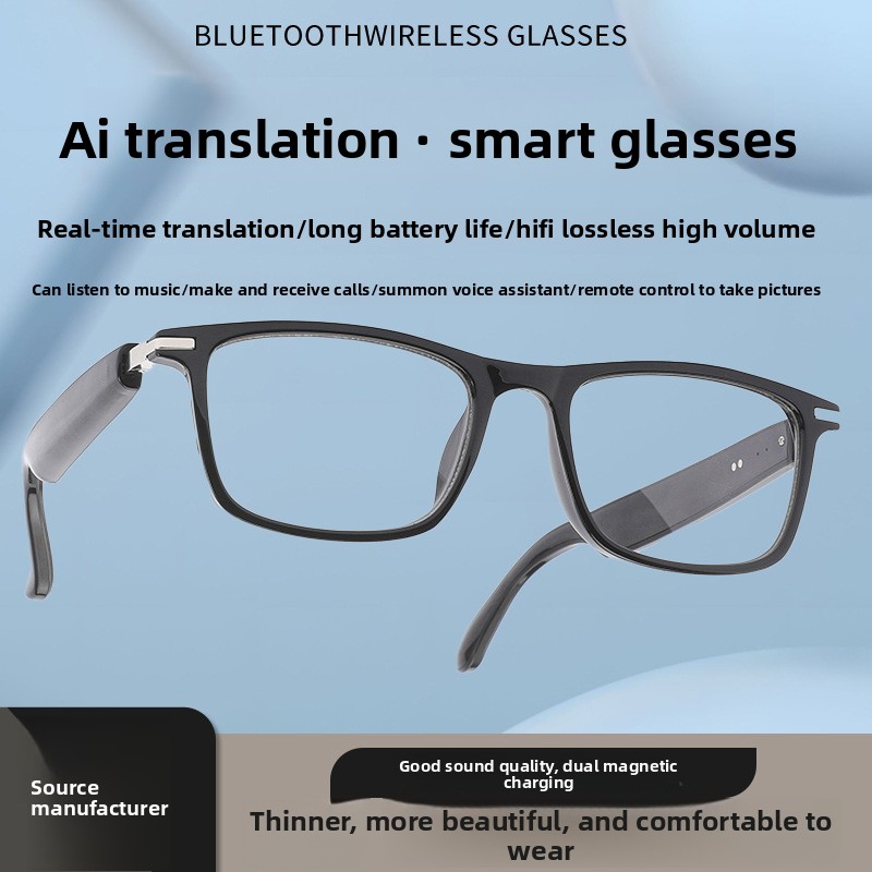 Smart Sunglasses Open Ear Music Calls - Inteligentne okulary Bluetooth z funkcją AI,