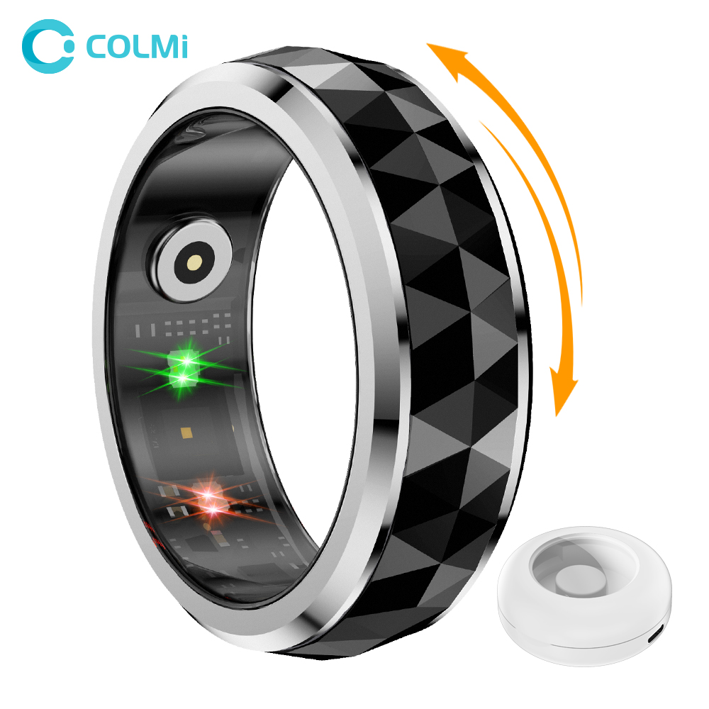 Smart Ring Health Tracker Blood Oxygen - 2024 COLMI R11 Smart Ring, Fidget