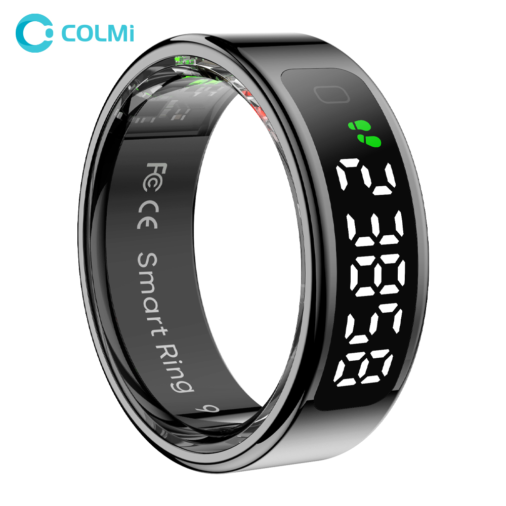 Smart Ring Health Tracker Blood Oxygen - Inteligentny pierścień COLMI R12 z ekranem