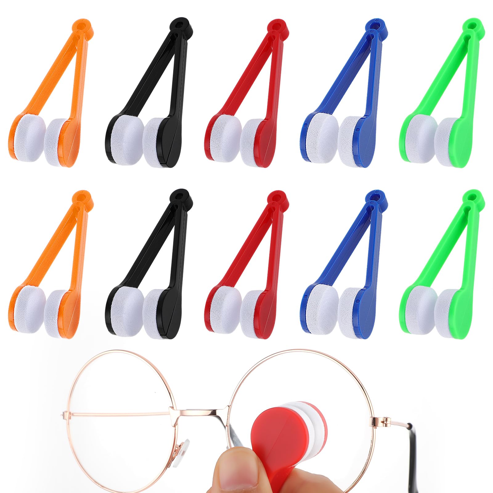 Eyewear Cleaning Cloth Microfiber Kit - 1/3/5 PCS Przenośna szczotka do czyszczenia