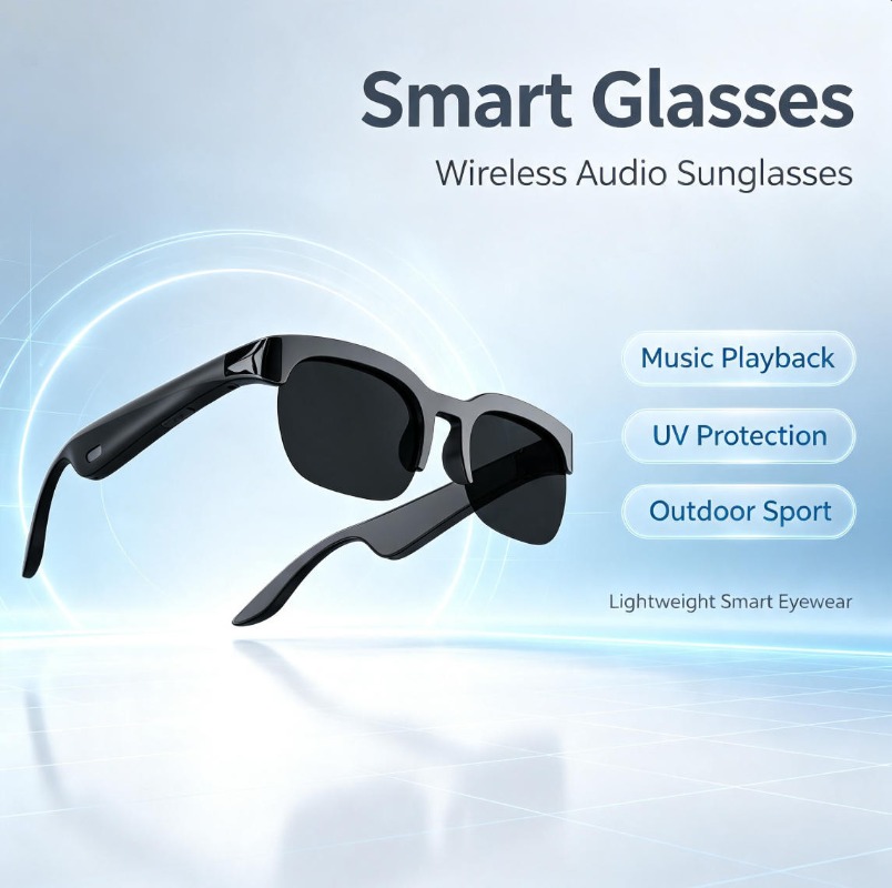 Smart Sunglasses Open Ear Music Calls - Inteligentne okulary słuchawkowe 2026 z funkcją