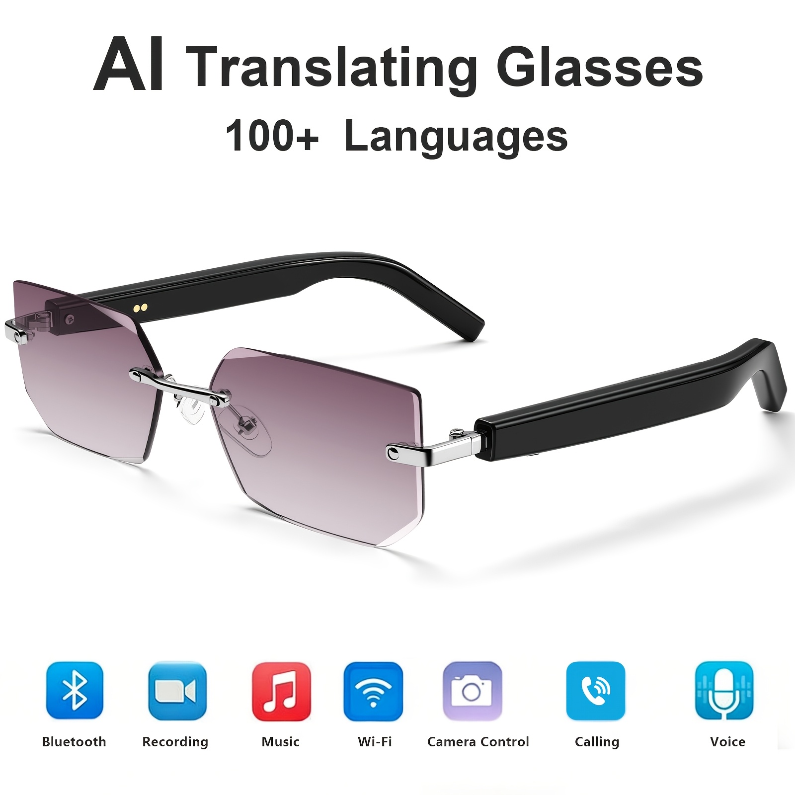 Smart Sunglasses Open Ear Music Calls - Stylowe okulary przeciwsłoneczne z Bluetoothem, okulary
