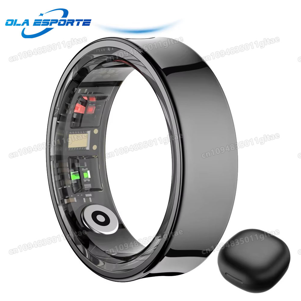 Smart Ring Health Tracker Blood Oxygen - Inteligentny pierścień R10 z etui ładującym