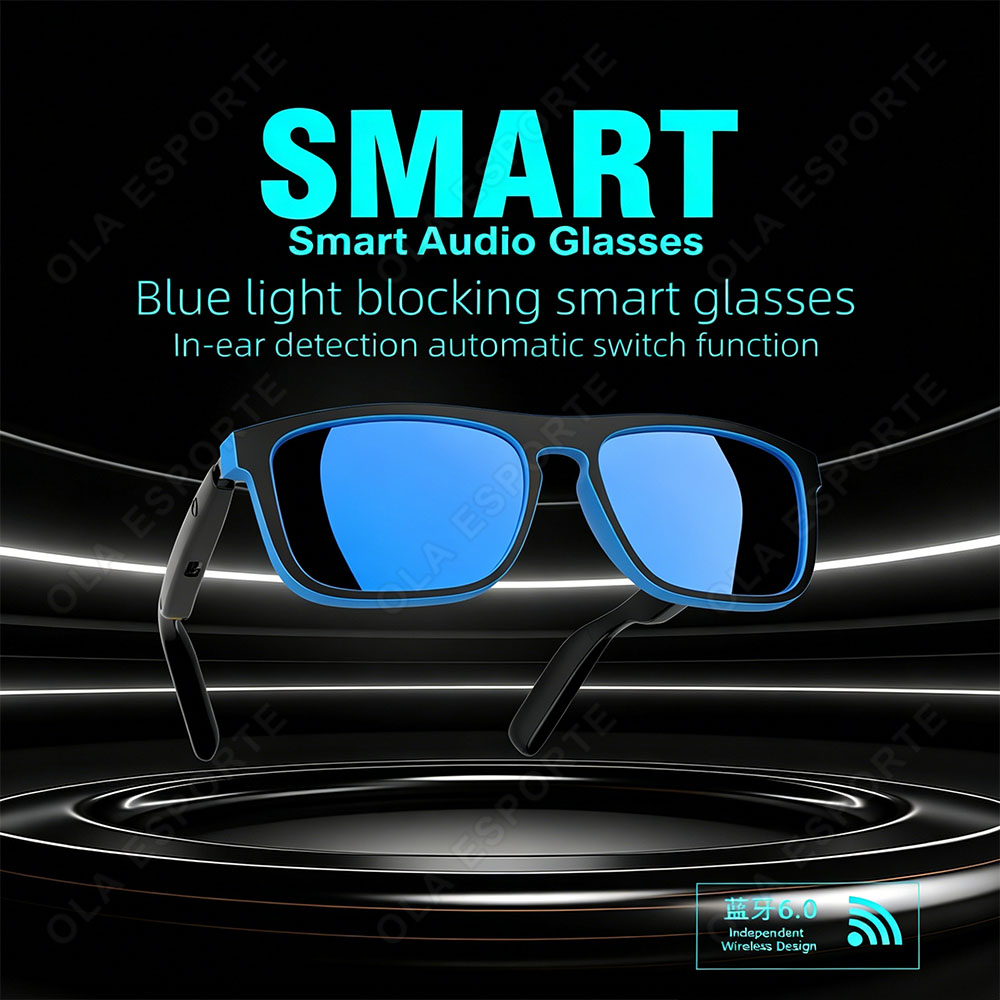 Blue Light Blocking Smart Audio Glasses - Inteligentne okulary audio 2026 z blokadą