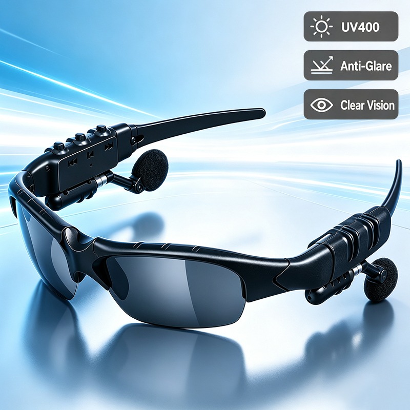 Smart Audio Glasses Bluetooth Polarized - Okulary przeciwsłoneczne Bluetooth Audio z otwartymi