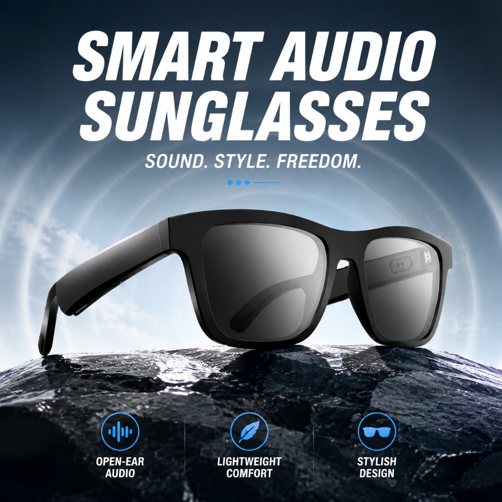 Smart Audio Glasses Touch Control - Inteligentne okulary przeciwsłoneczne Bluetooth z dotykowym