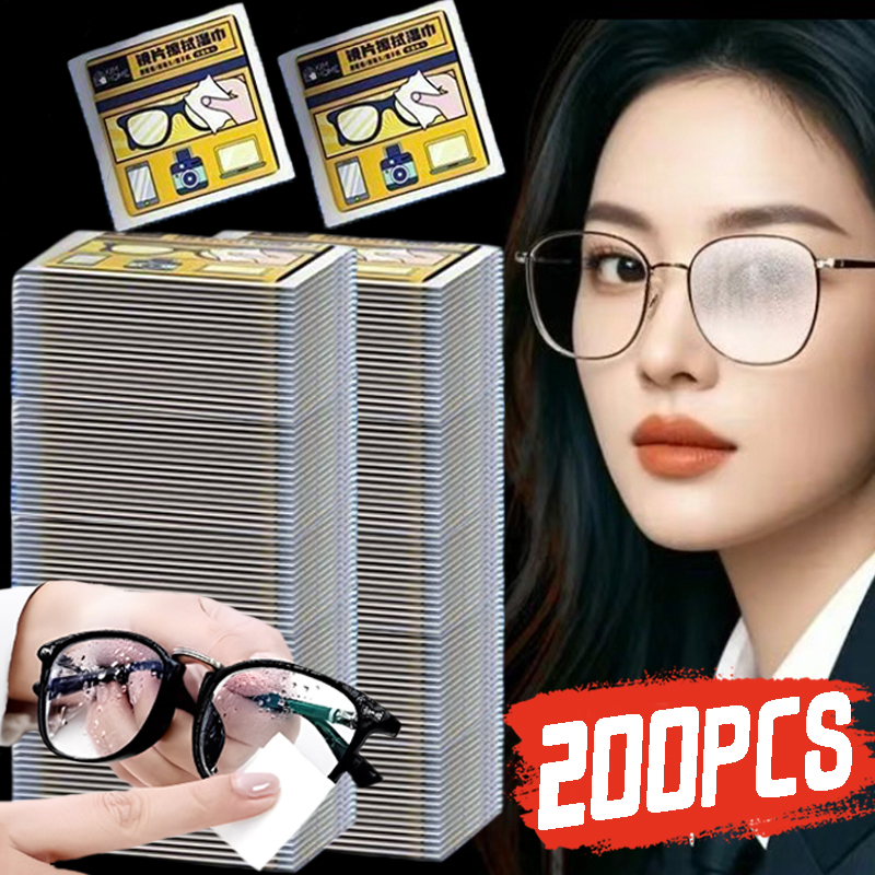 Eyewear Cleaning Cloth Microfiber Kit - 10/200 szt. Profesjonalny zestaw do szybkiego