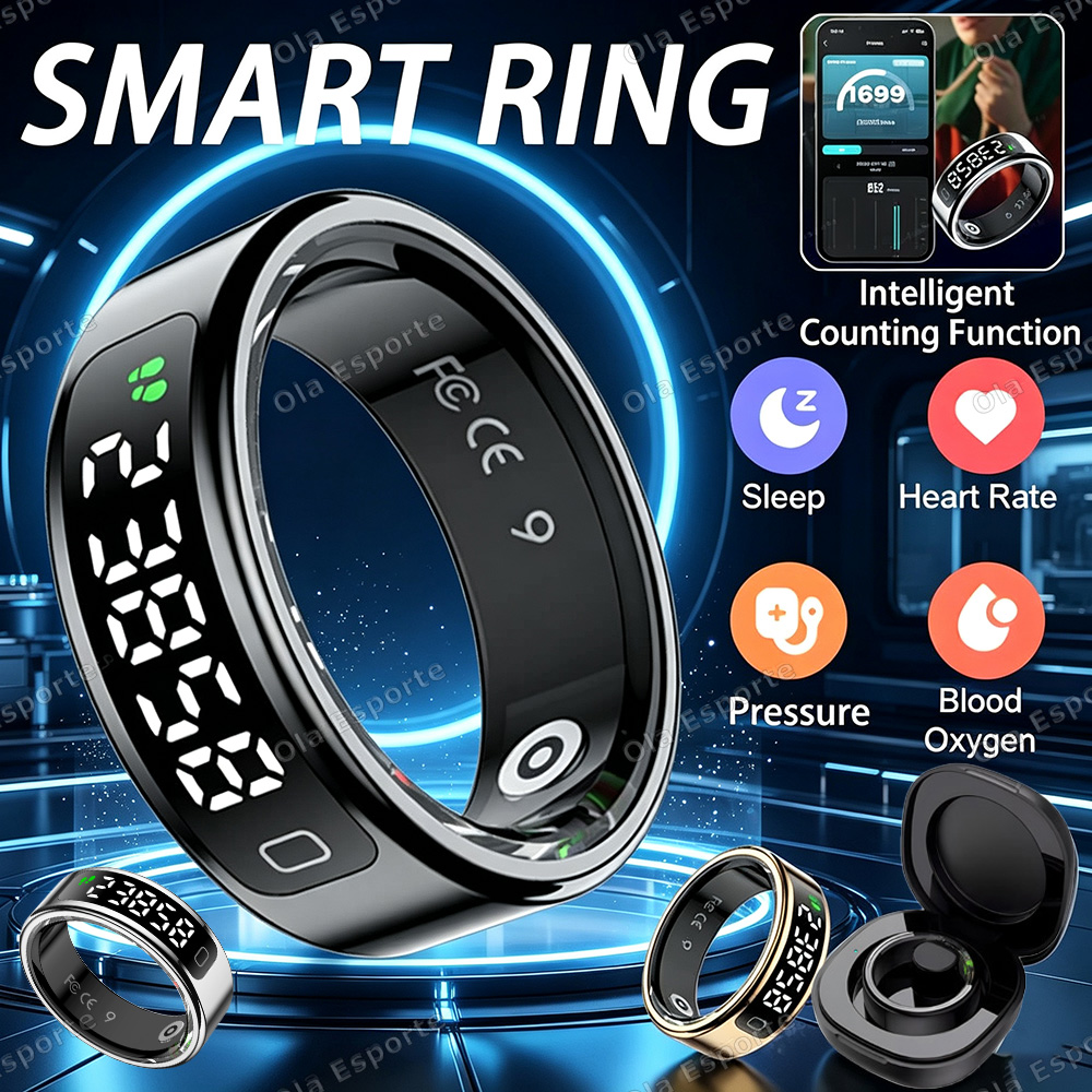 Smart Ring Health Tracker Blood Oxygen - Nowy inteligentny pierścień z funkcją liczenia,