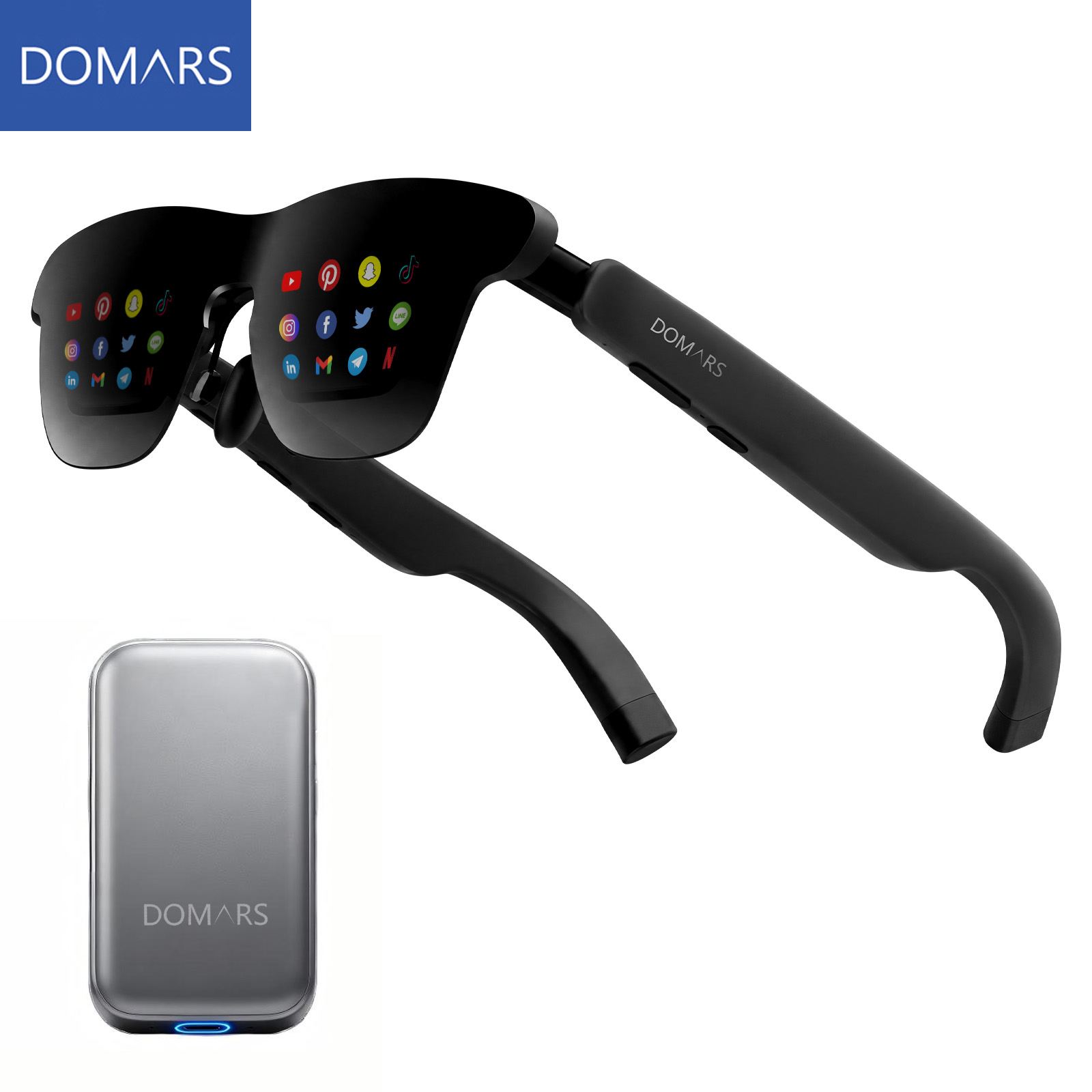 Ar Smart Glasses Display Micro Oled - Okulary AR Domars GT Smart z
