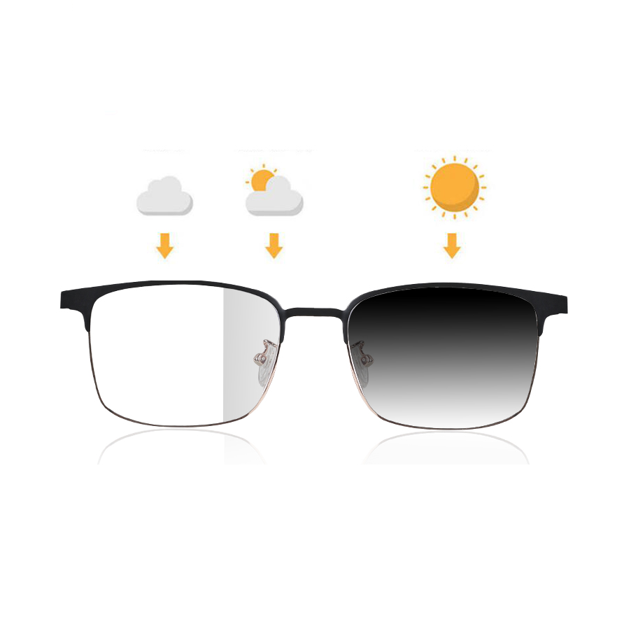 Photochromic Smart Sunglasses Audio - Okulary przeciwsłoneczne kwadratowe 2025 z fotochromowymi