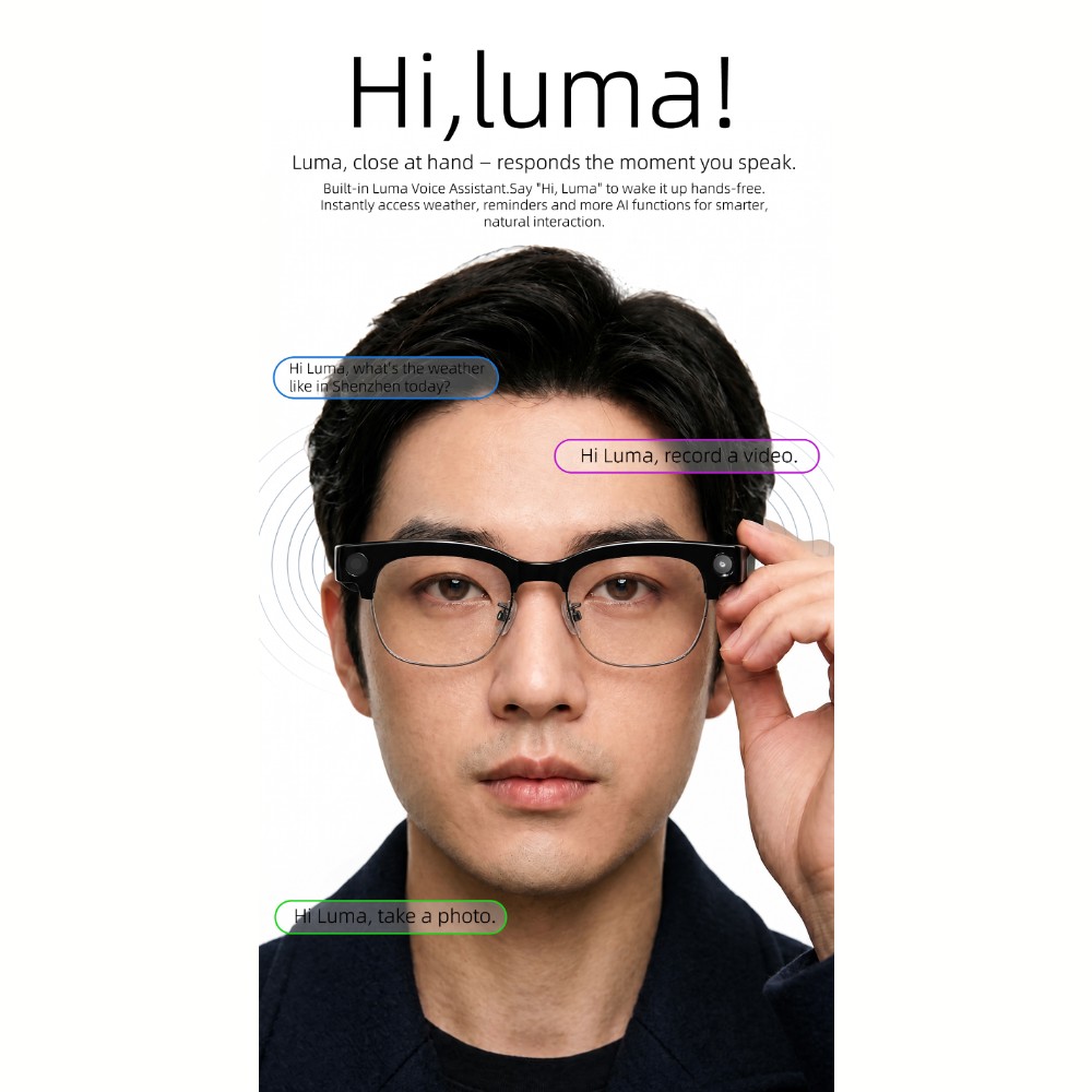 Okulary z kamerą 800W, intelig – Smart Glasses Camera Video Recording 1080P recenzja i cena