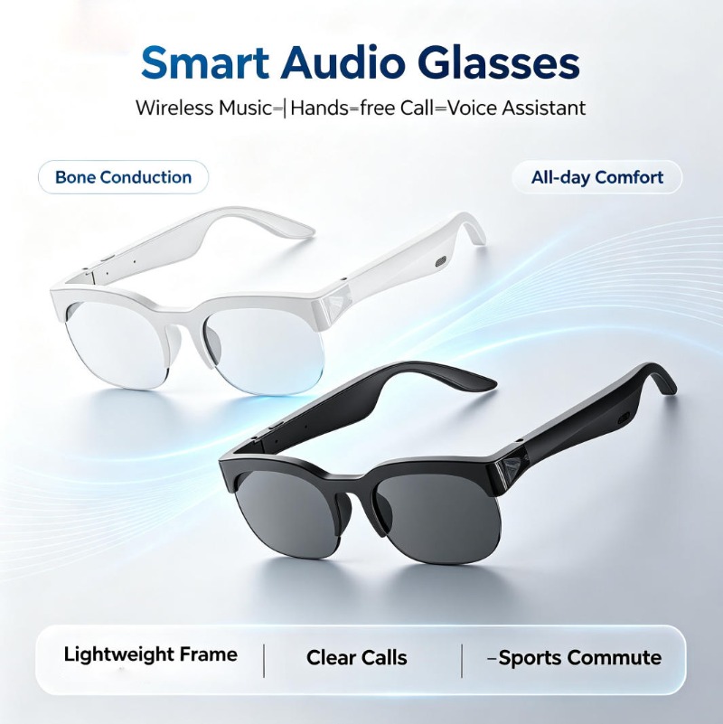 Inteligentne okulary audio z p – Bone Conduction Sunglasses Sports recenzja i cena