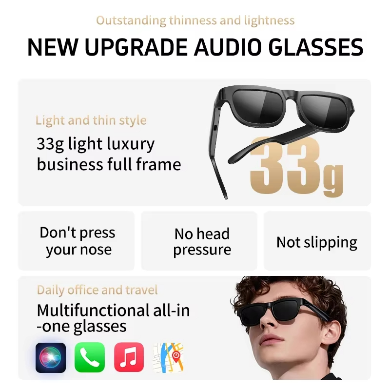 Okulary sportowe Lenovo AI 8K  – Smart Audio Glasses Bluetooth Polarized recenzja i cena