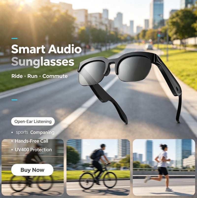 Inteligentne okulary przeciwsł – Smart Audio Glasses Bluetooth Polarized recenzja i cena