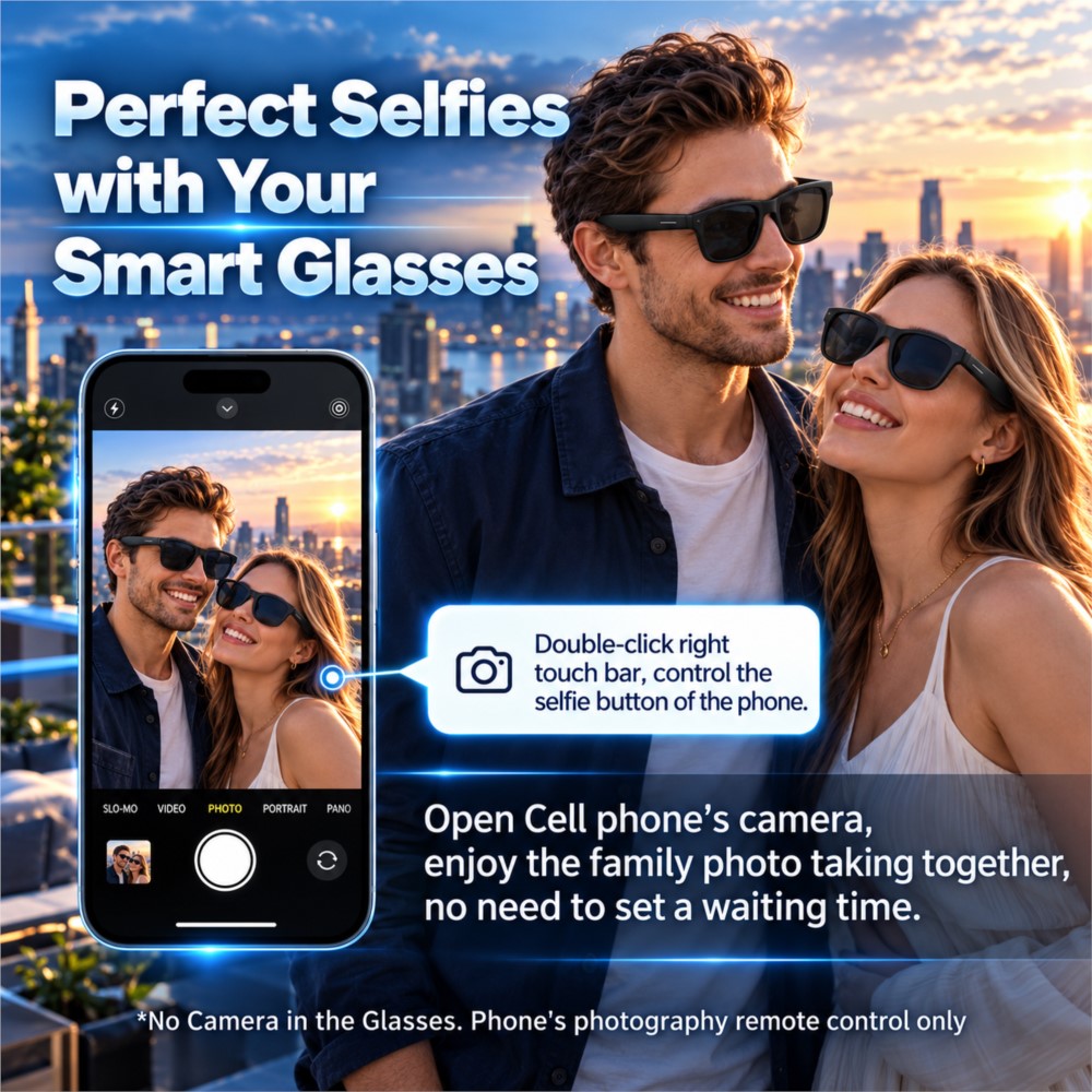Inteligentne okulary audio, be – Smart Audio Glasses Touch Control recenzja i cena