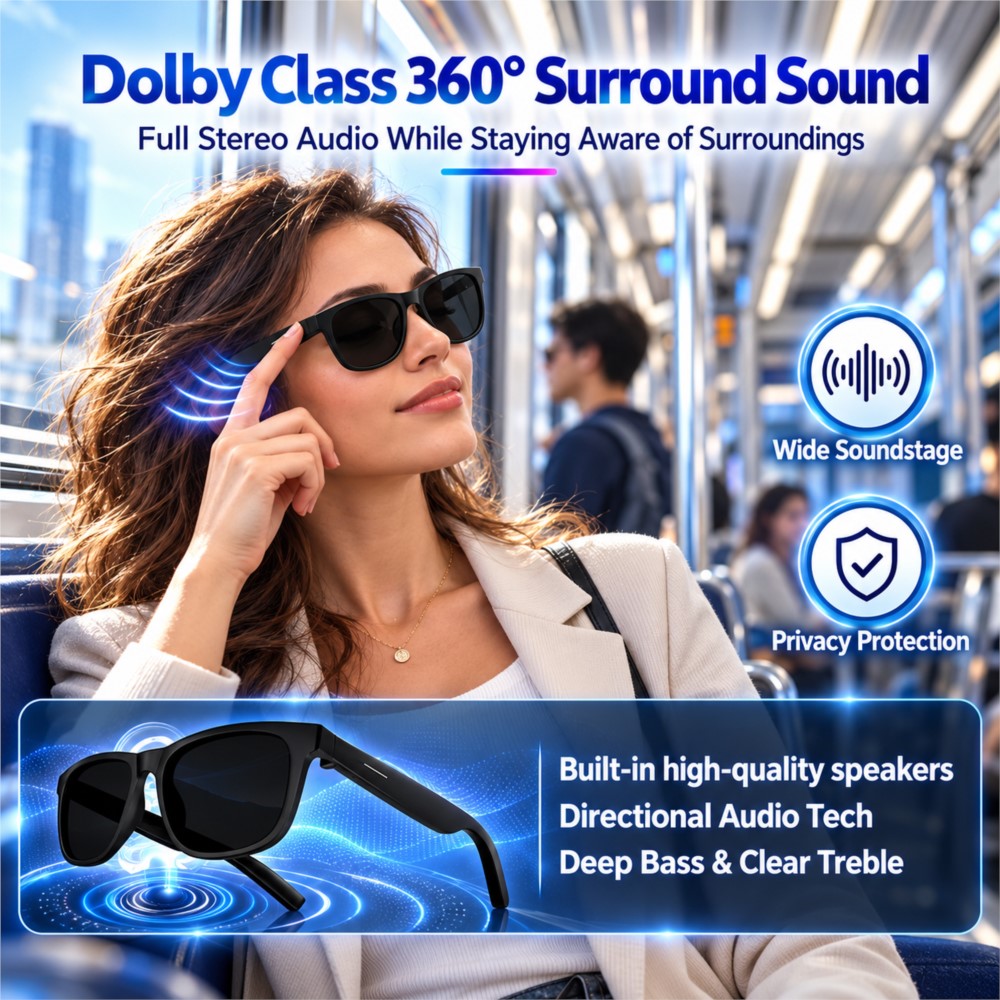 Inteligentne okulary audio, be – Smart Audio Glasses Touch Control recenzja i cena