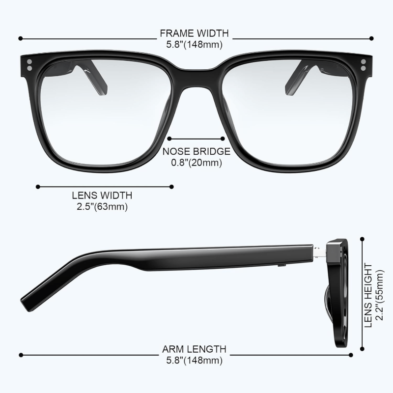 Bezprzewodowe inteligentne oku – Blue Light Blocking Smart Audio Glasses recenzja i cena