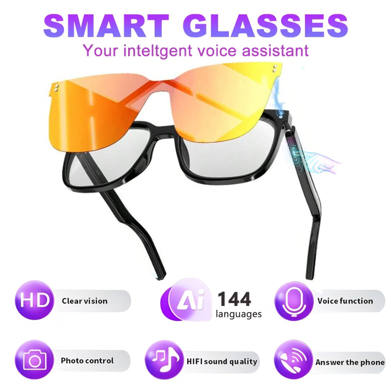 Bezprzewodowe inteligentne oku – Blue Light Blocking Smart Audio Glasses recenzja i cena