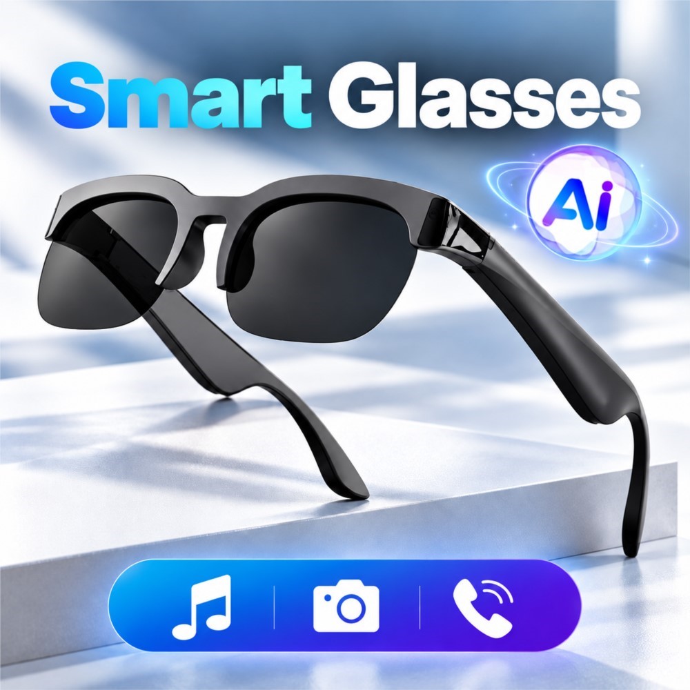 Nowe inteligentne okulary bezp – Smart Audio Glasses Touch Control recenzja i cena