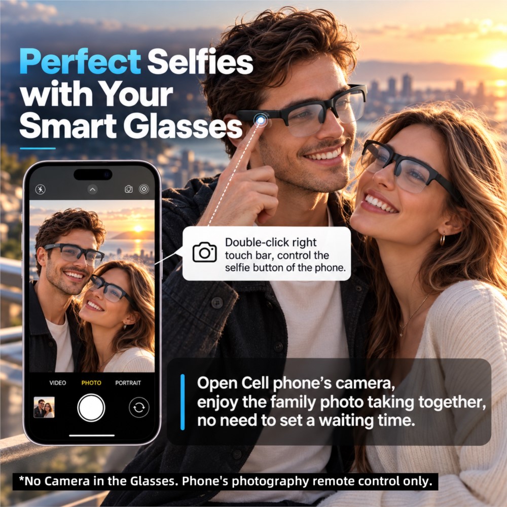 Nowe inteligentne okulary bezp – Smart Audio Glasses Touch Control recenzja i cena