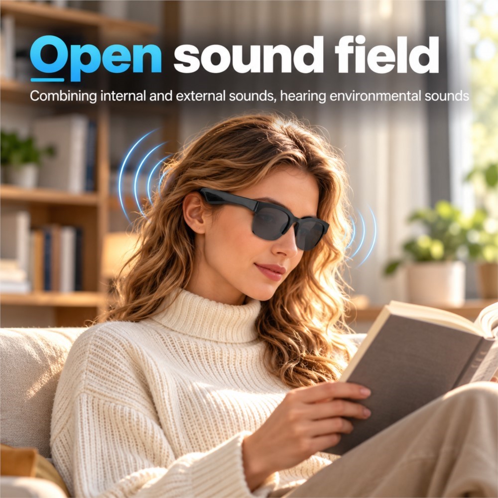 Nowe inteligentne okulary bezp – Smart Audio Glasses Touch Control recenzja i cena