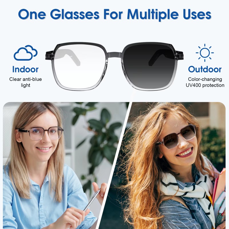 Okulary M10C Smart Bluetooth z – Photochromic Smart Sunglasses Audio recenzja i cena