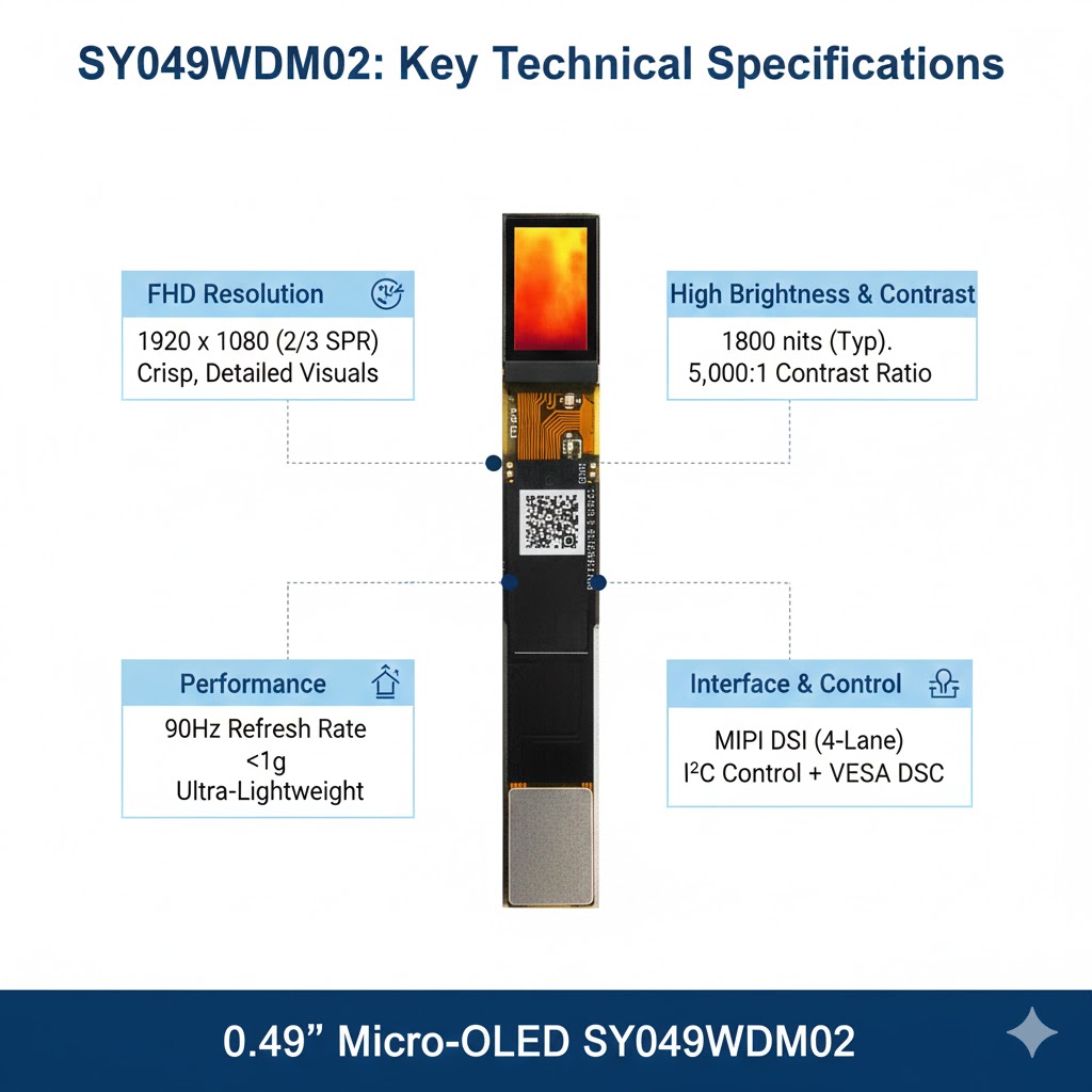Wyświetlacz Micro-OLED 0,49 ca – Ar Smart Glasses Display Micro Oled recenzja i cena