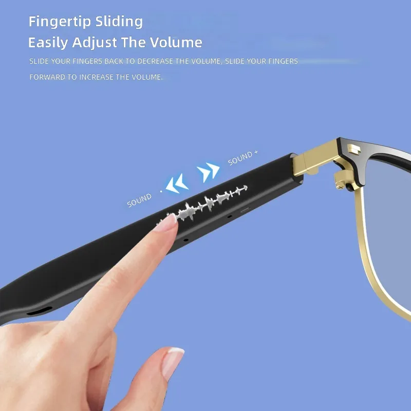 Inteligentne okulary Bluetooth – Photochromic Smart Sunglasses Audio recenzja i cena