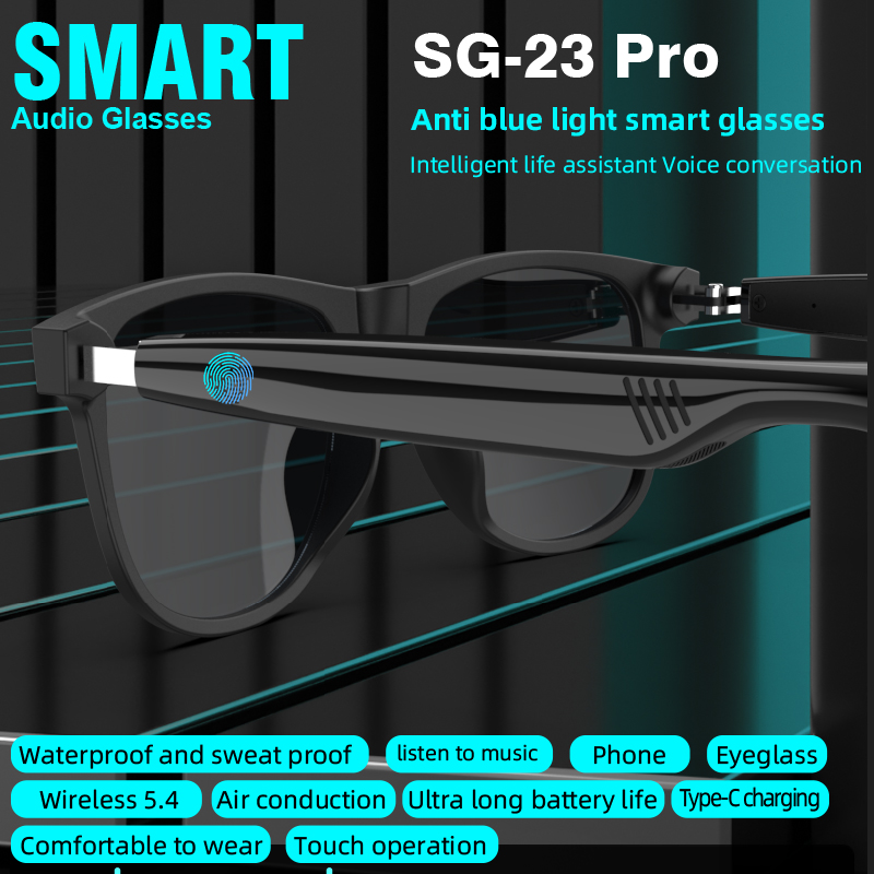 Okulary audio SG‑23 Pro Smart  – Smart Sunglasses Open Ear Music Calls recenzja i cena