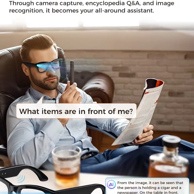 Inteligentne okulary AI z kame – Smart Audio Glasses Bluetooth Polarized recenzja i cena