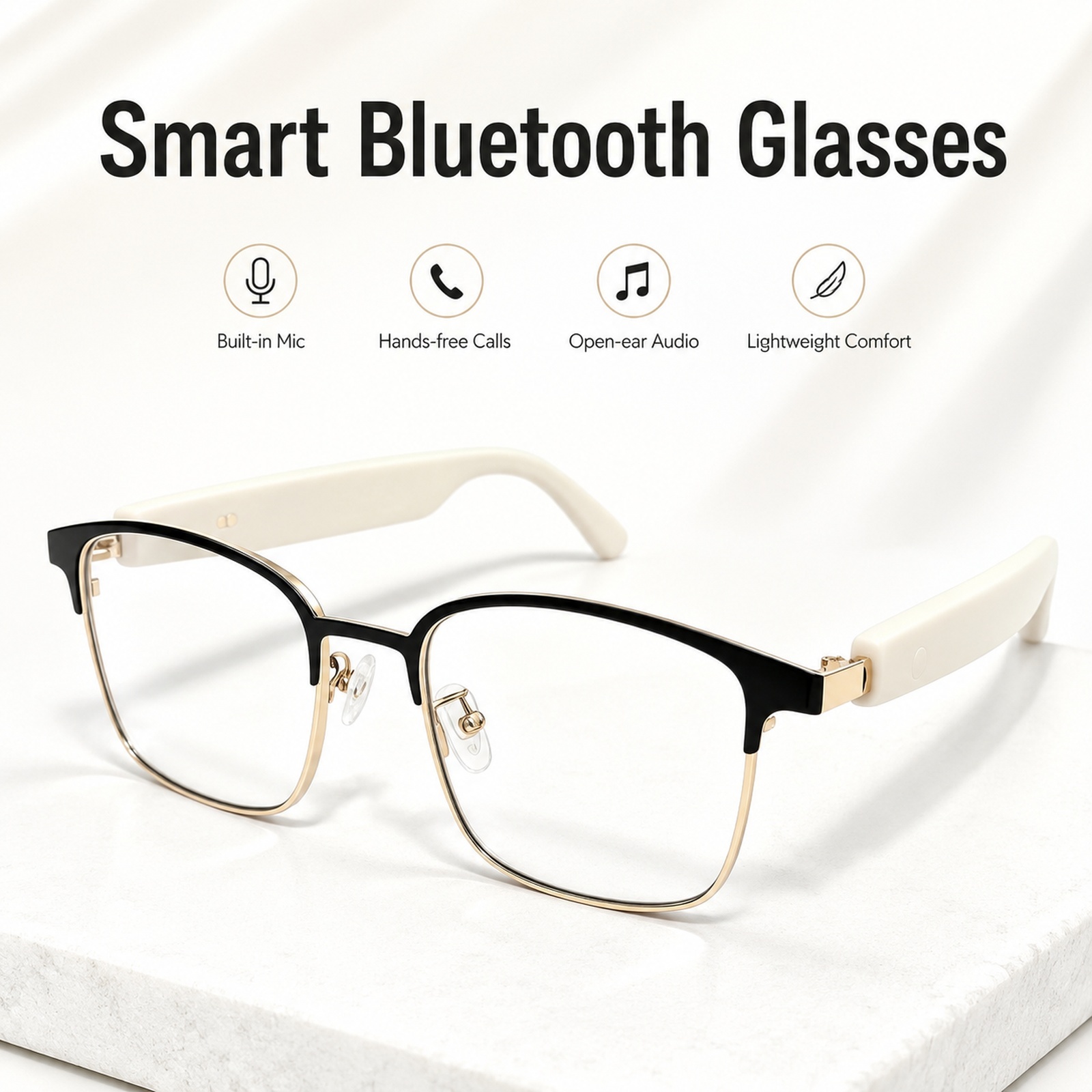 Okulary Bluetooth z otwartymi  – Smart Sunglasses Open Ear Music Calls recenzja i cena