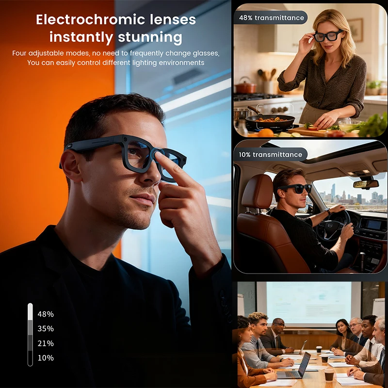 Okulary inteligentne YAOCX z k – Smart Glasses Camera Video Recording 1080P recenzja i cena
