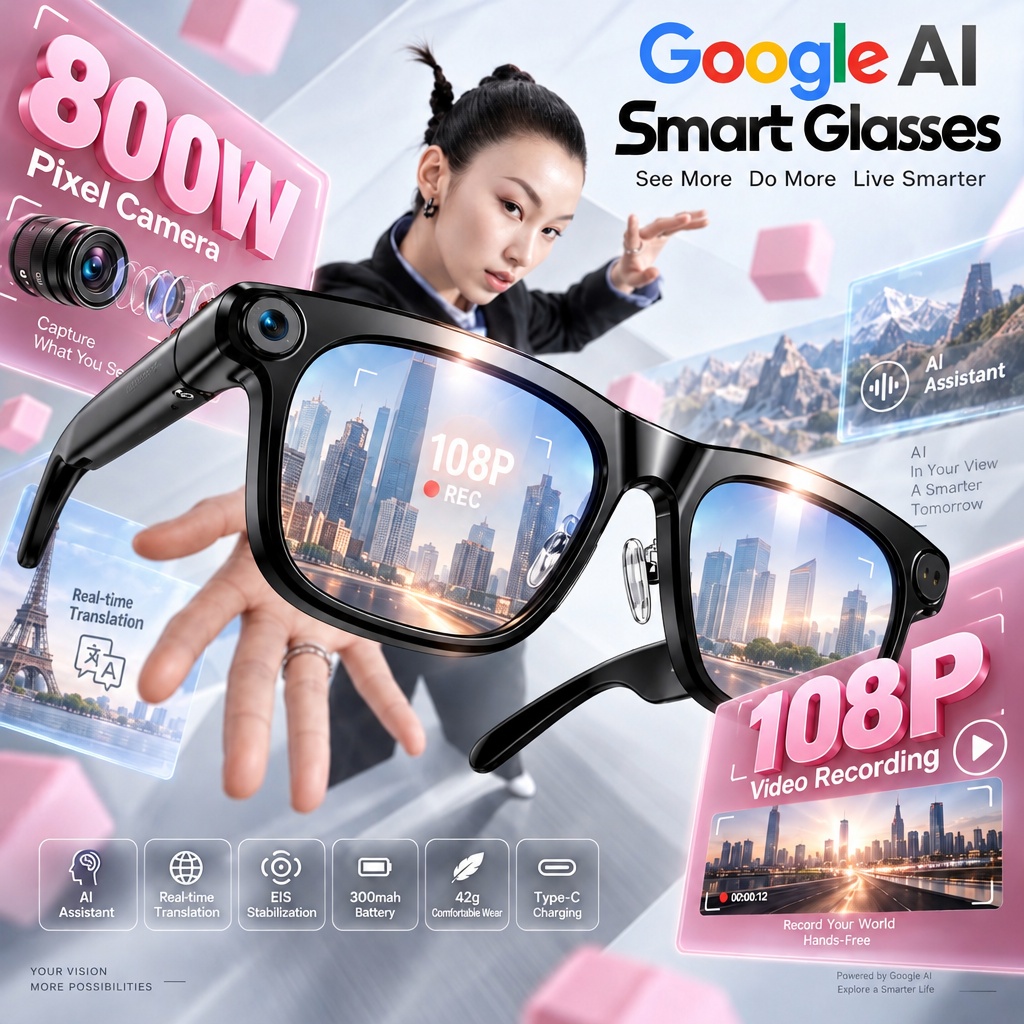 Okulary z inteligentnym system – Smart Audio Glasses Touch Control recenzja i cena