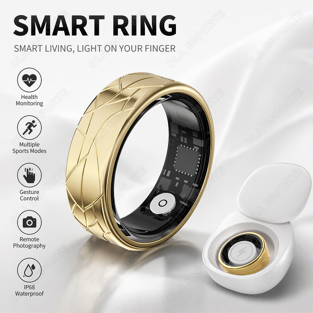 Inteligentny pierścień ze stal – Smart Ring Health Tracker Blood Oxygen recenzja i cena