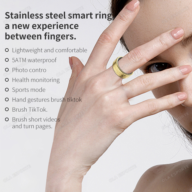Inteligentny pierścień ze stal – Smart Ring Health Tracker Blood Oxygen recenzja i cena
