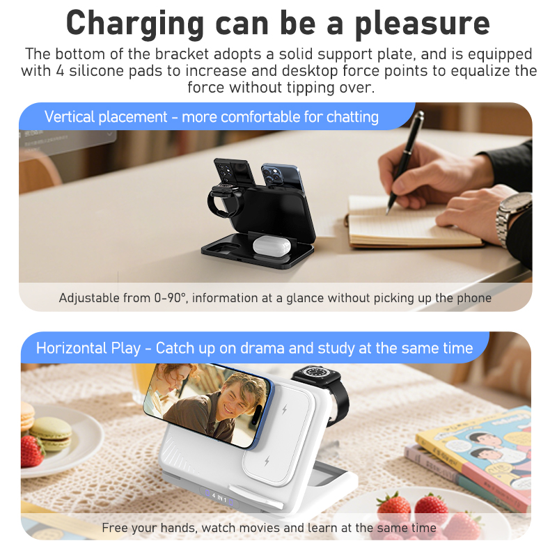 Ładowarka bezprzewodowa 4 w 1  – Smart Glasses Magnetic Charging Cable recenzja i cena