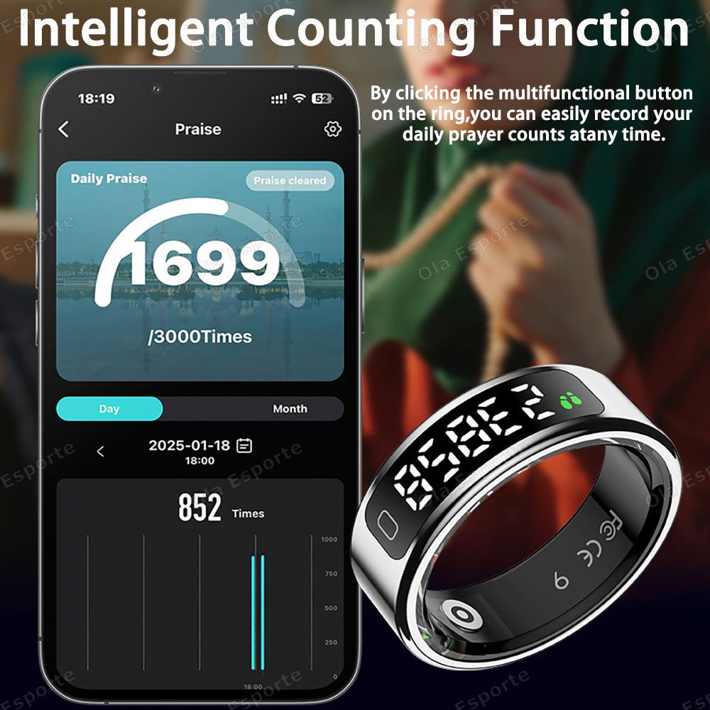 Nowy inteligentny pierścień z  – Smart Ring Health Tracker Blood Oxygen recenzja i cena