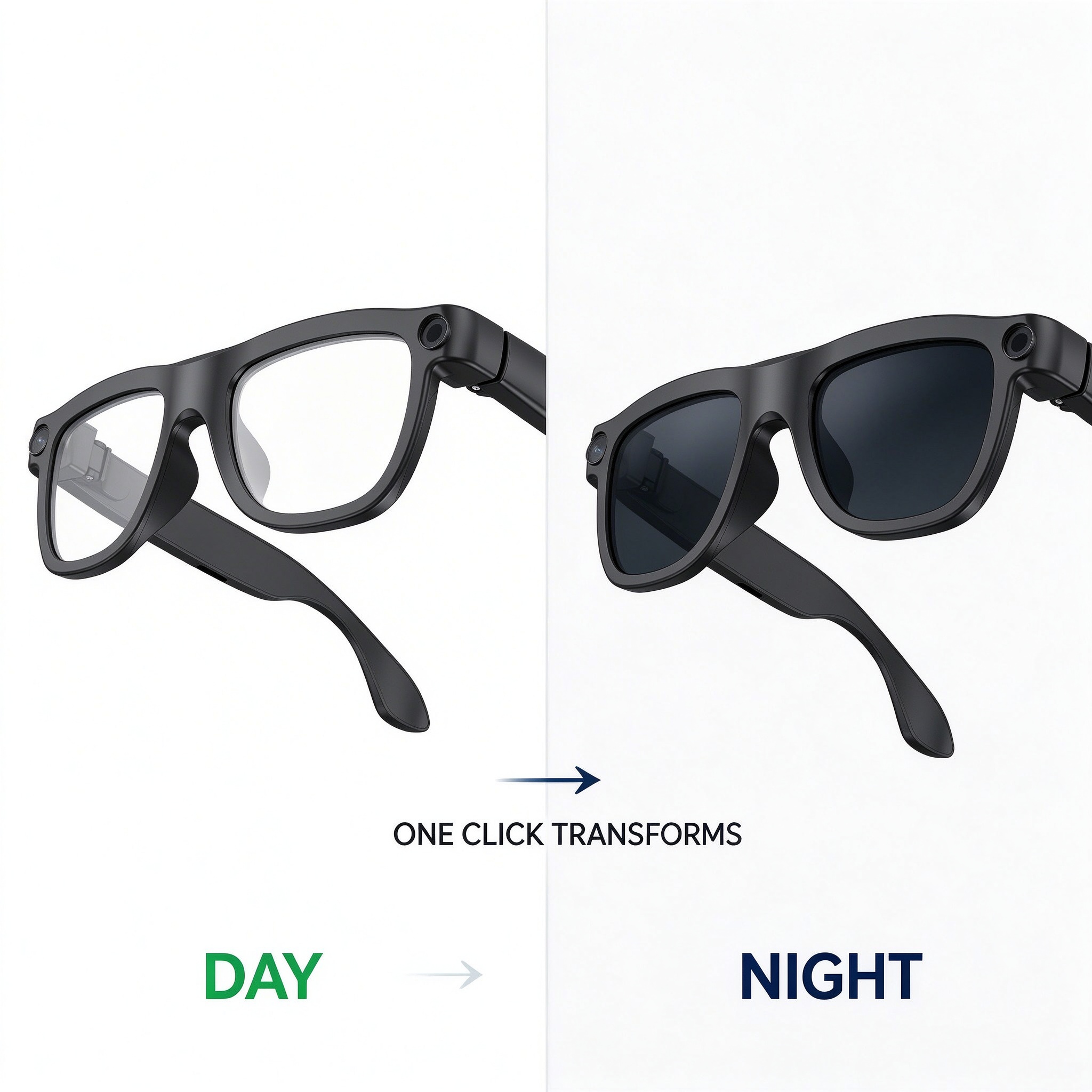 E09C – inteligentne okulary z  – Photochromic Smart Sunglasses Audio recenzja i cena