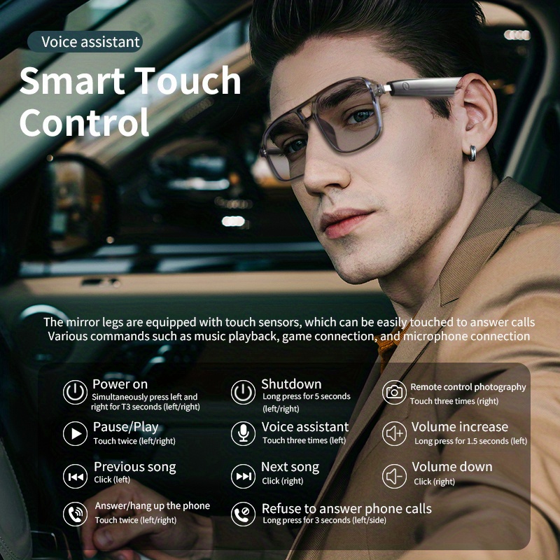 Okulary przeciwsłoneczne Shuan – Photochromic Smart Sunglasses Audio recenzja i cena