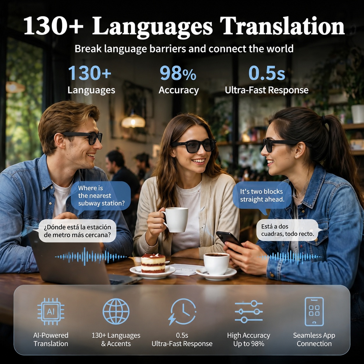 Inteligentne okulary AI 2026 z – Smart Glasses Camera Video Recording 1080P recenzja i cena