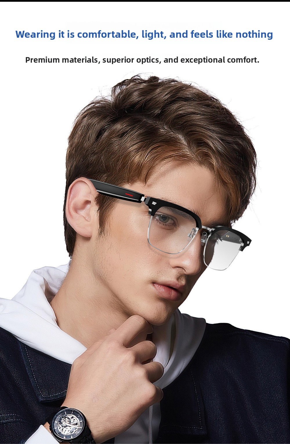 Inteligentne okulary Bluetooth – Blue Light Blocking Smart Audio Glasses recenzja i cena