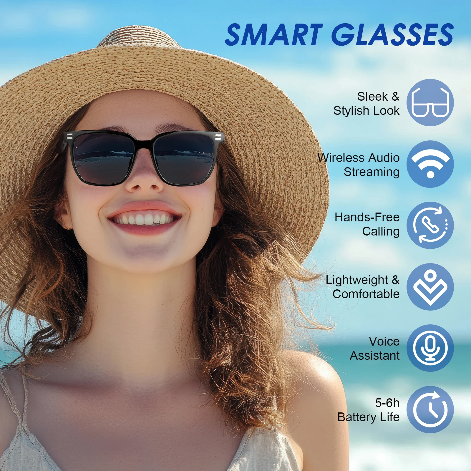 Inteligentne okulary blokujące – Photochromic Smart Sunglasses Audio recenzja i cena