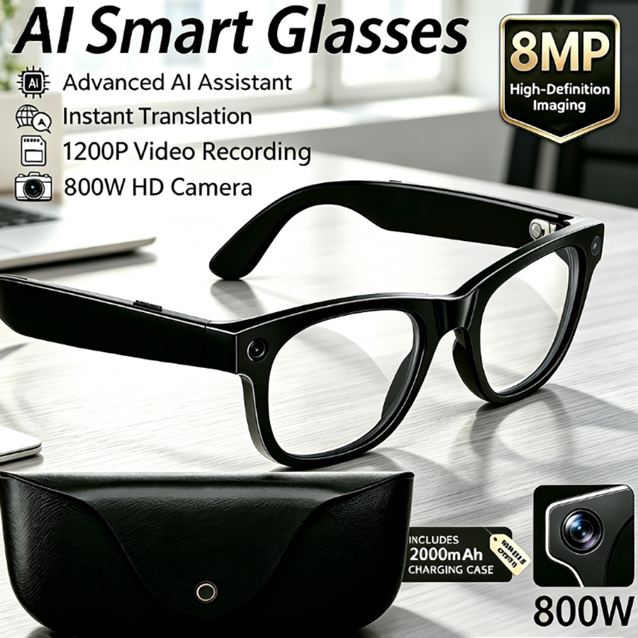 Inteligentne okulary AI 2026 M – Smart Glasses Camera Video Recording 1080P recenzja i cena