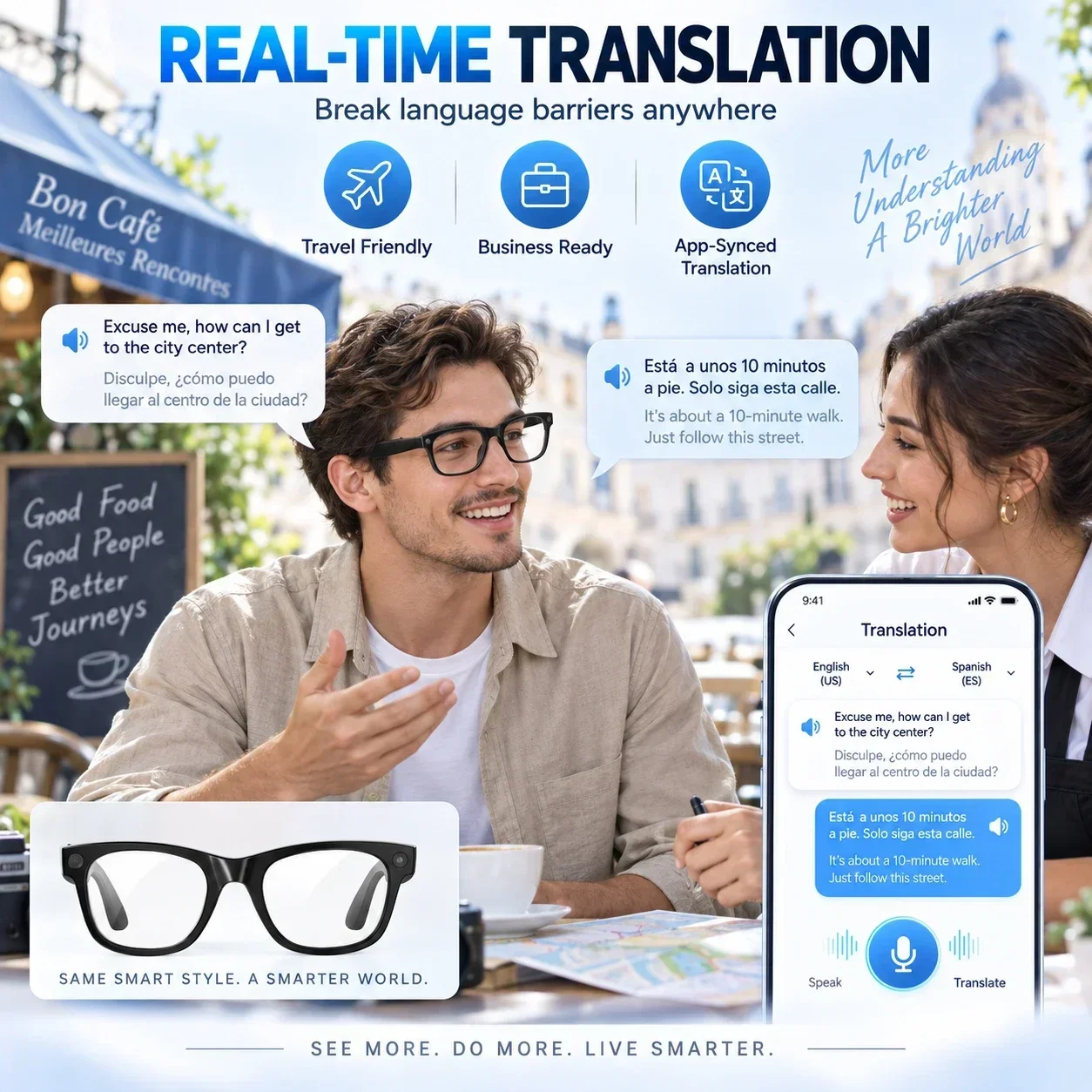 Inteligentne okulary AI 2026 M – Smart Glasses Camera Video Recording 1080P recenzja i cena