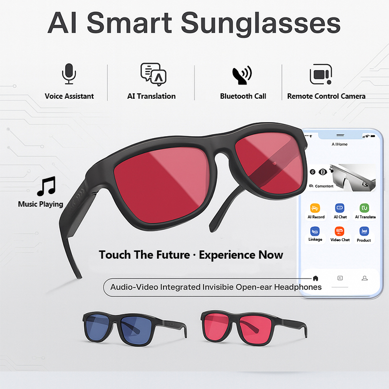 Inteligentne okulary przeciwsł – Smart Audio Glasses Touch Control recenzja i cena