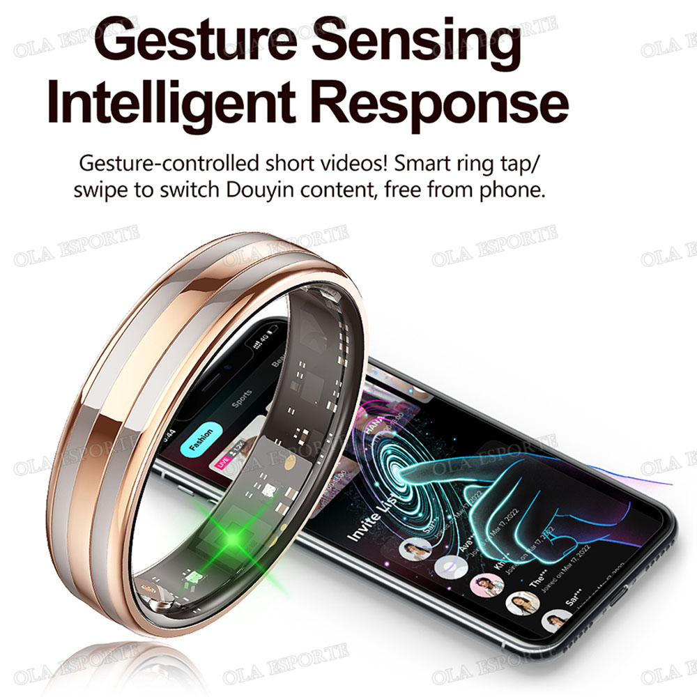 Inteligentny pierścień z czujn – Smart Ring Health Tracker Blood Oxygen recenzja i cena