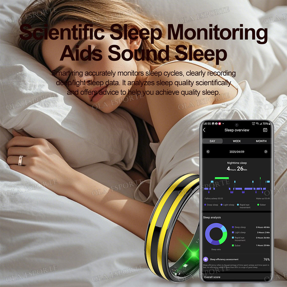 Inteligentny pierścień z czujn – Smart Ring Health Tracker Blood Oxygen recenzja i cena