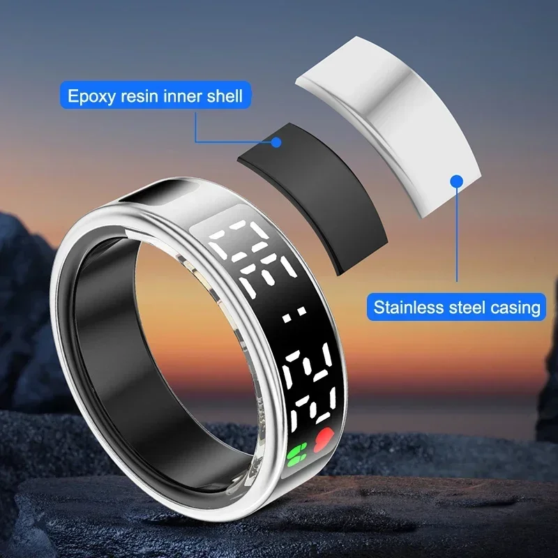 Inteligentny pierścień dla męż – Smart Ring Health Tracker Blood Oxygen recenzja i cena